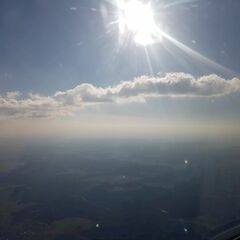 Flugwegposition um 15:58:32: Aufgenommen in der Nähe von Sigmaringen, Deutschland in 2238 Meter